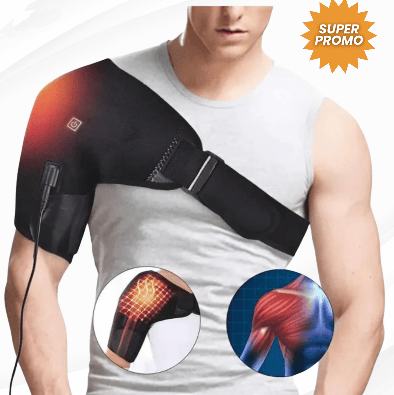 Hombrera termica - alivio inmediato para el dolor de hombro - Manguito Rotador